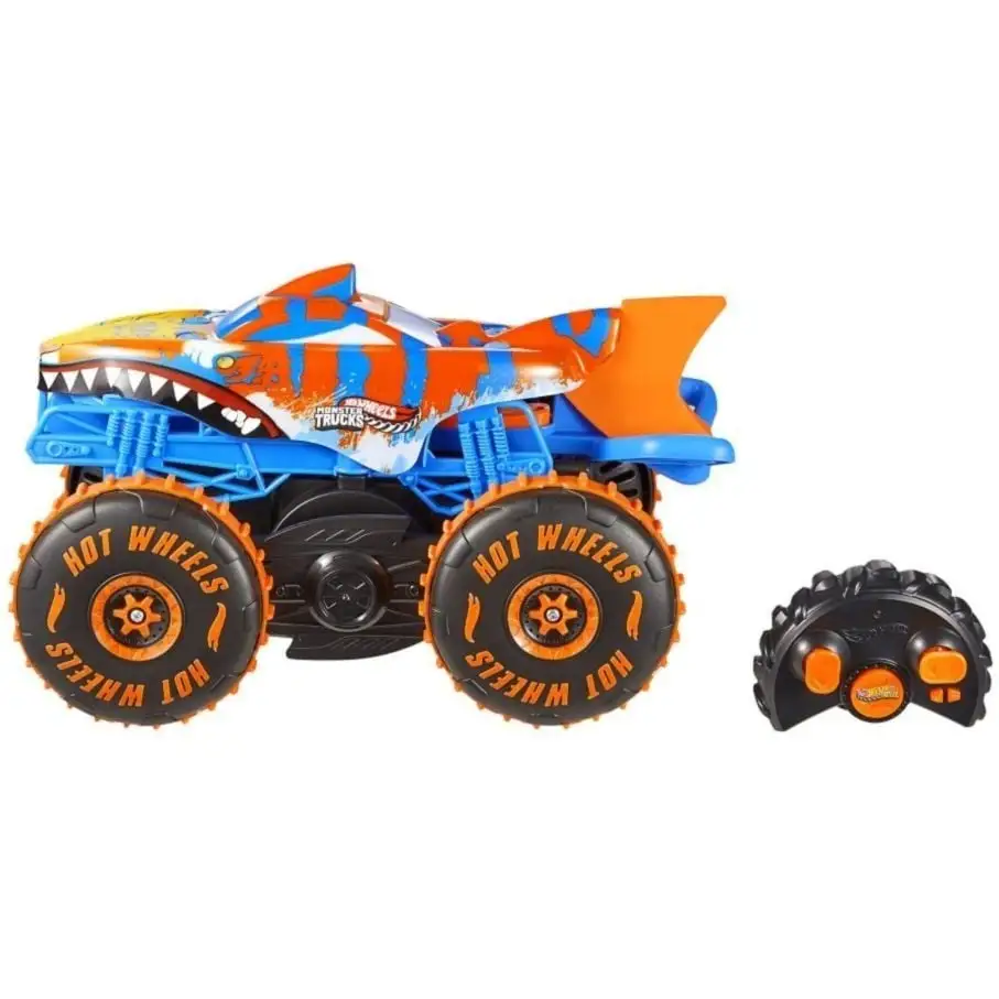 Збільшена машинка-позашляховик 1:15 на радіокеруванні [TIGER SHARK CLIMBERk HOT WHEELS^ Monster Trucks