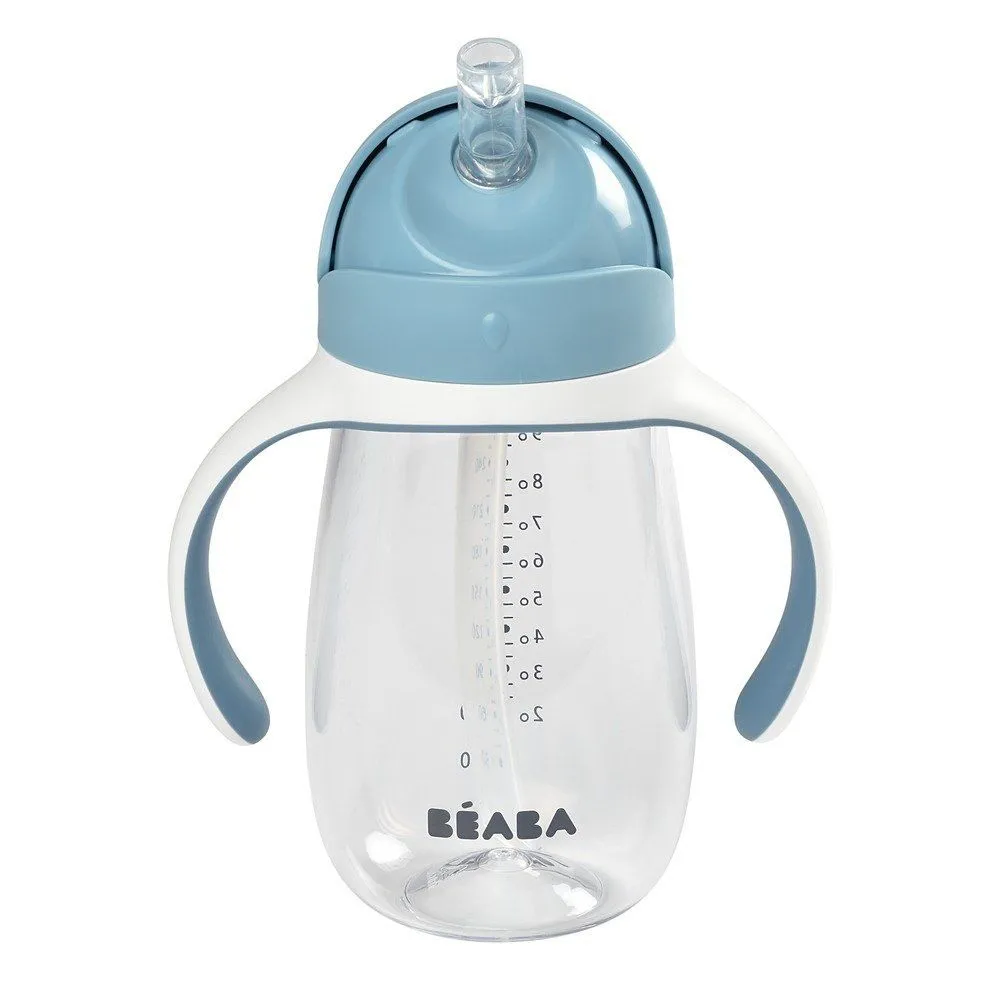 Дитячий поїльник з трубочкою "Beaba" 300 мл, голубий