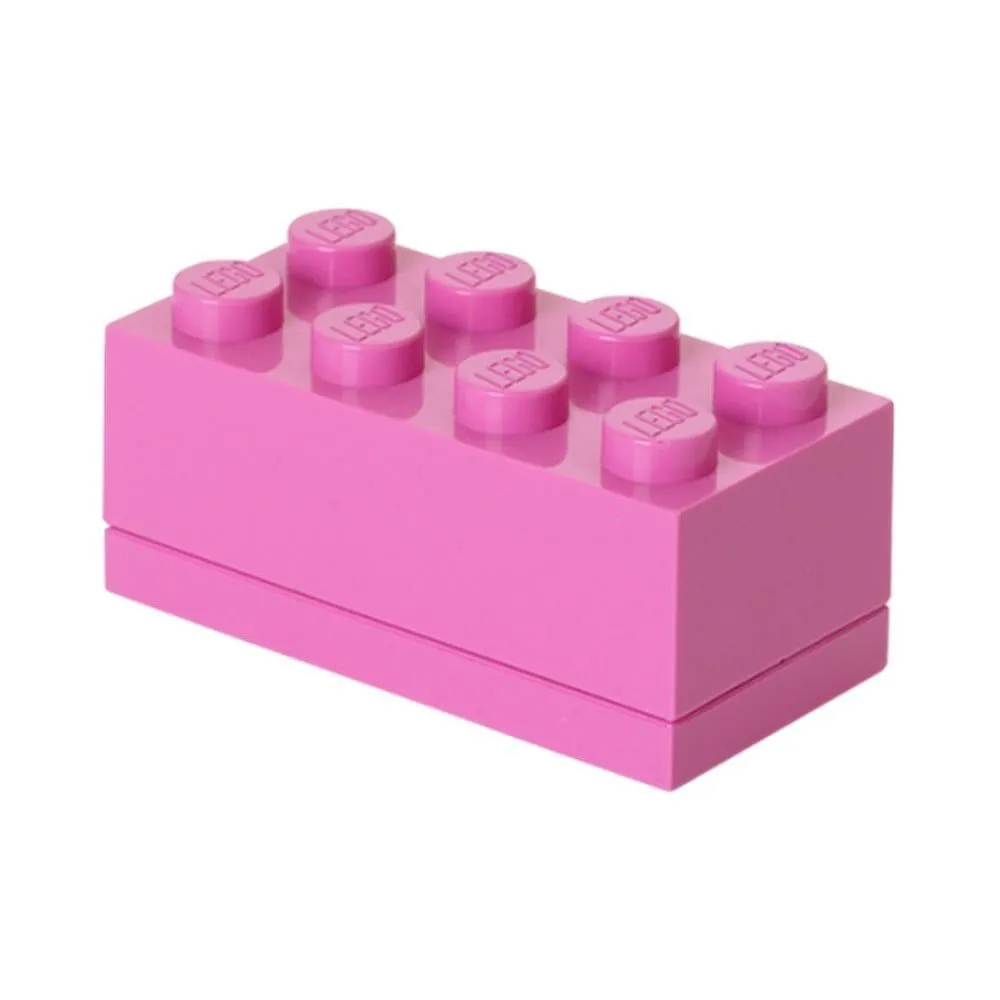 Восьмиточковий яскраво-рожевий міні-бокс для зберігання Х8 Lego