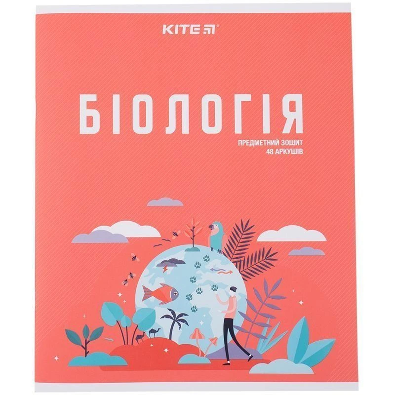 Зошит предметн. 48 арк., кл., софт тач+УФ, Urban, біологія