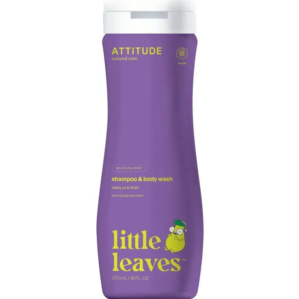 Шампунь дитячий Ваніль і Груша 473мл Little Leaves, Attitude