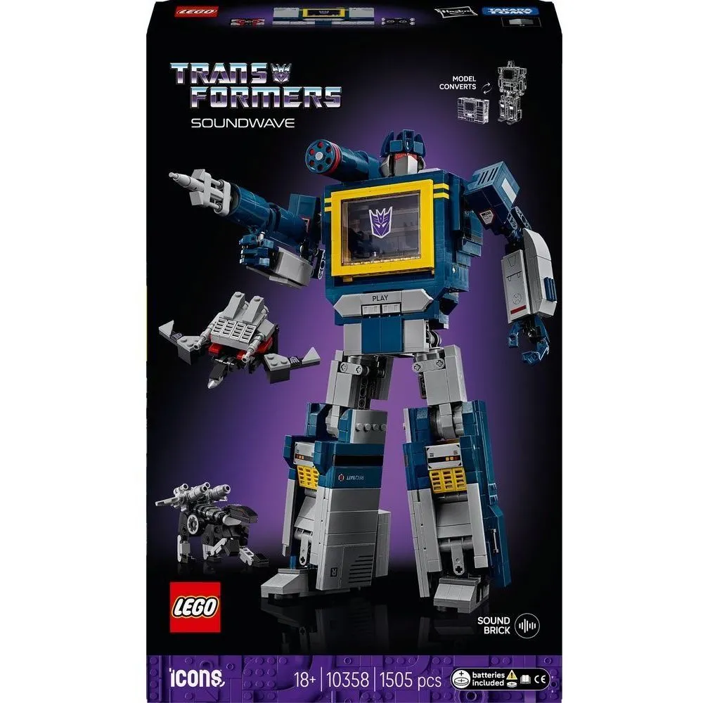 Конструктор Transformers: Саундвейв LEGO Icons