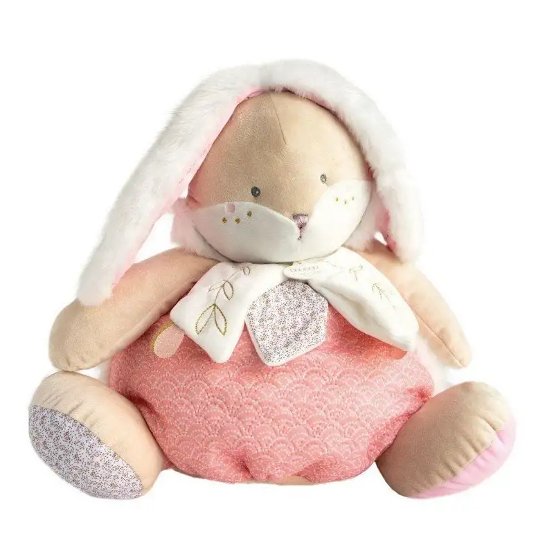 М'яка іграшка-схованка Зайчик рожевий колекція Lapin de sucre, 38см DouDou