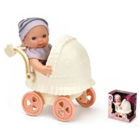 Іграшковий візочок з лялькою