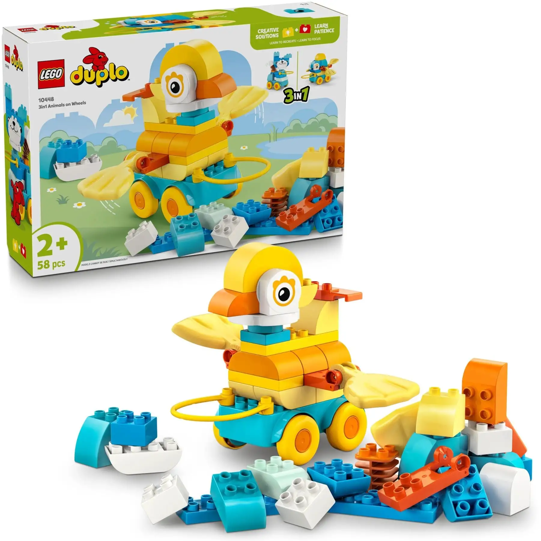 Конструктор Тварини на колесах 3в1 LEGO DUPLO