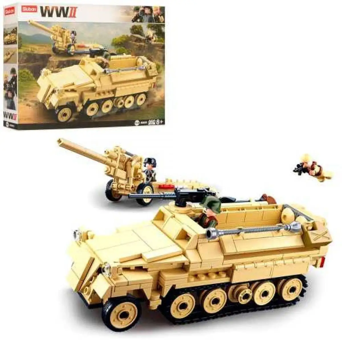 Конструктор SLUBAN M38-B0695 військова техніка, 460 дет., фігурки, кор., 38-28,5-7 см.