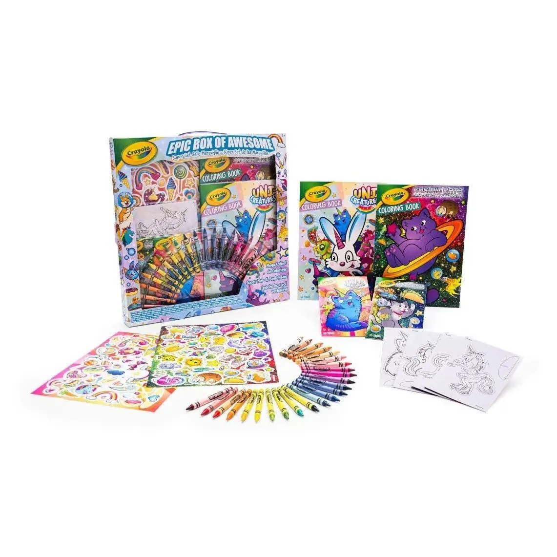 Набір для малювання &quot;Чарівний пакунок&quot; з розмальовками та наліпками