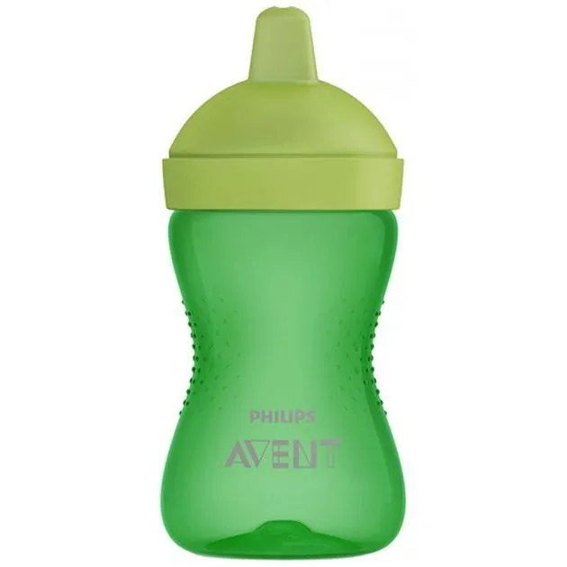Чашка-непроливайка з твердим носиком &quot;Avent&quot; зелена, від 18 місяців, 300 мл