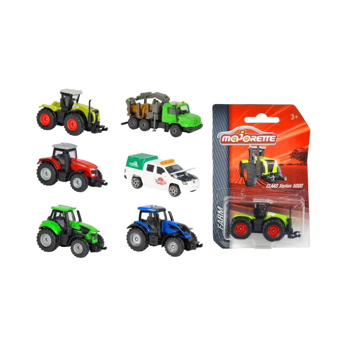 Машинка металева &quot;Ферма&quot; М1:64, 7,5 см, 6 видів, 3+