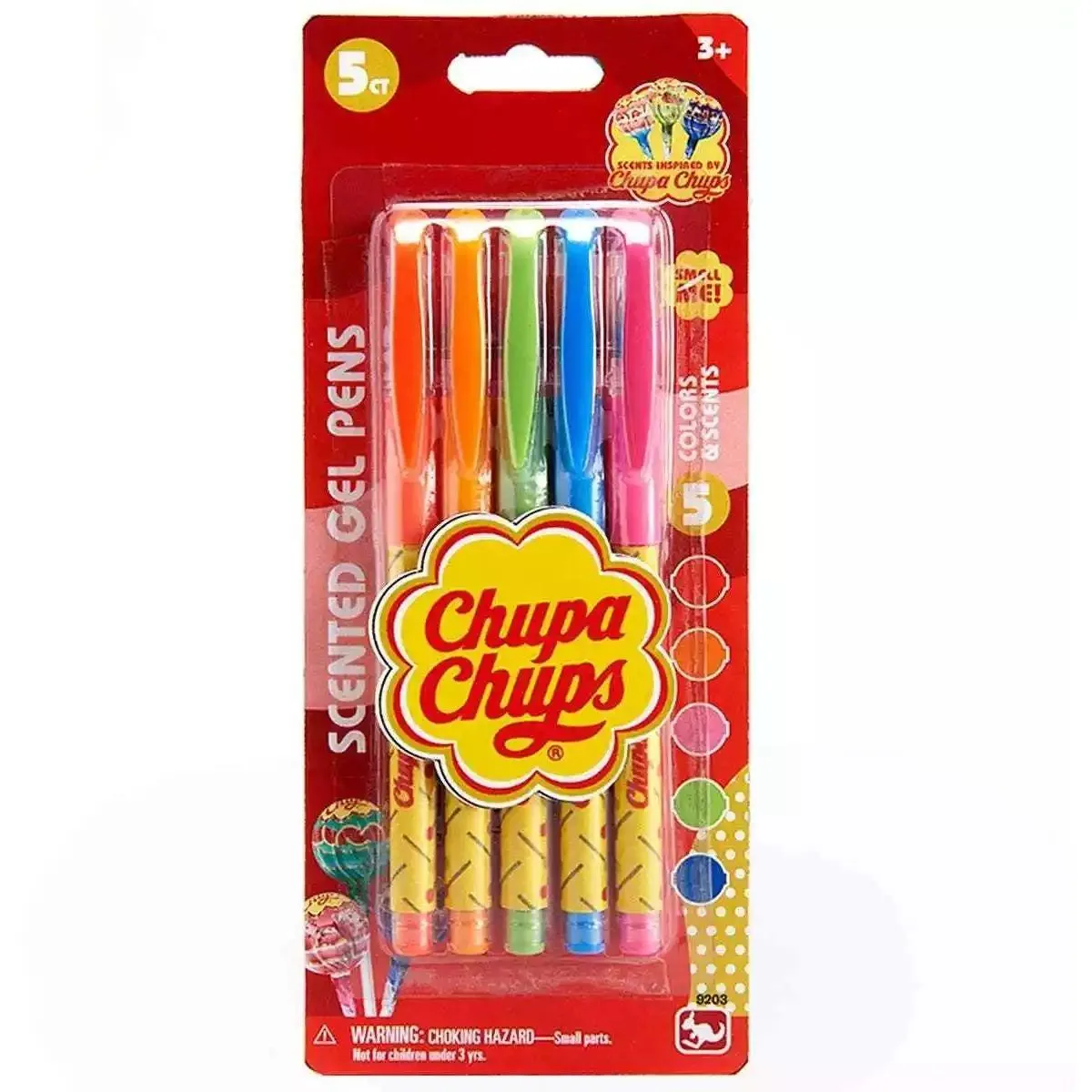 Ручка 9203 гелева, 5 шт. в наборі, аромат., лист, 9-21,5-1,5 см.