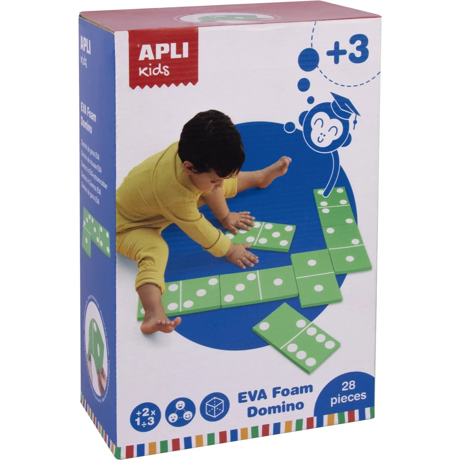 Гнучке дитяче доміно Apli Kids з піни EVA, XXL (18x10см)