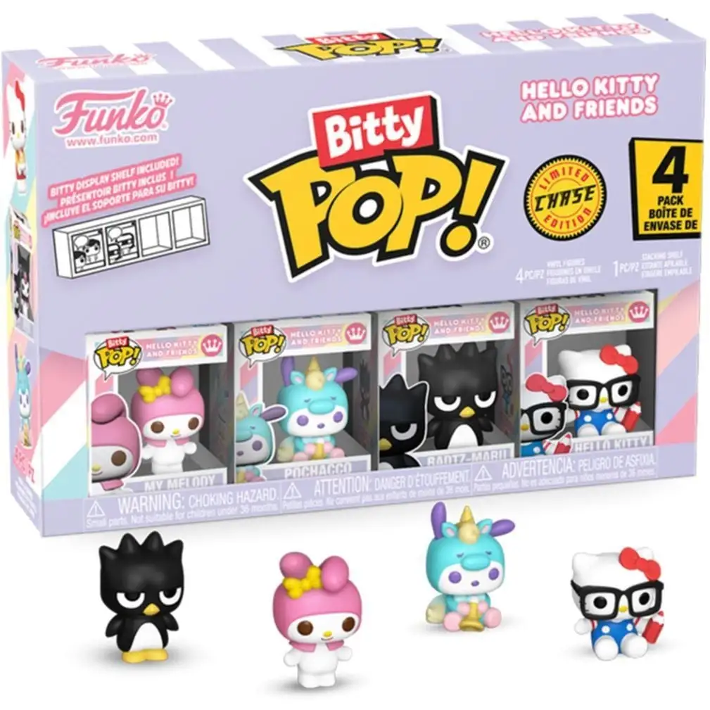 Набір ігрових фігурок BITTY POP! серії "Sanrio" - МОЯ МЕЛОДІ (4 фігурки в ас.)
