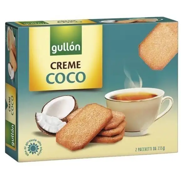 Печиво GULLON Creme Coco, з кокосом, 500г, 7шт/ящ