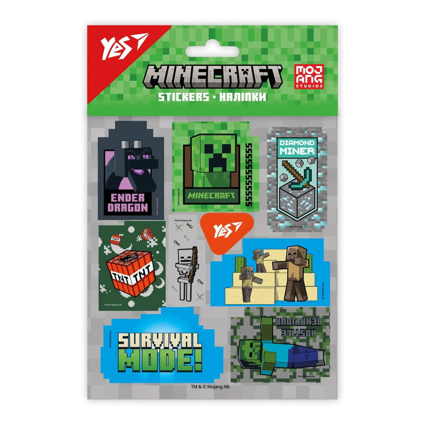 Наліпки Yes "Minecraft"