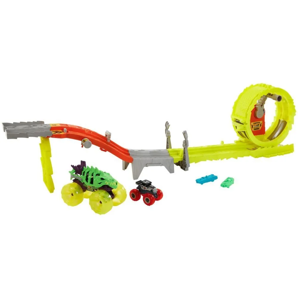 Набір &quot;Заряджай і переслідуй&quot; серії &quot;Power Smashers&quot; Monster Trucks Hot Wheels