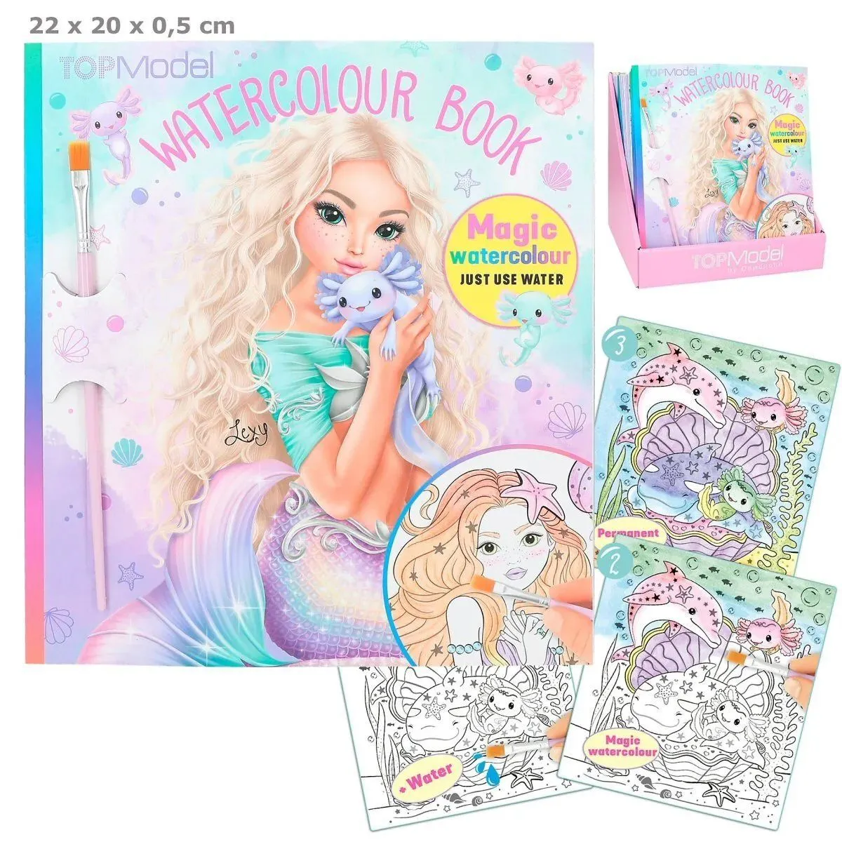 TOPModel Альбом для розфарбовування MERMAID, Акварель 0412414