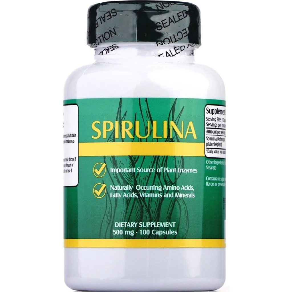 Спіруліна &quot;NCB&quot; 500 мг, 100 капсул