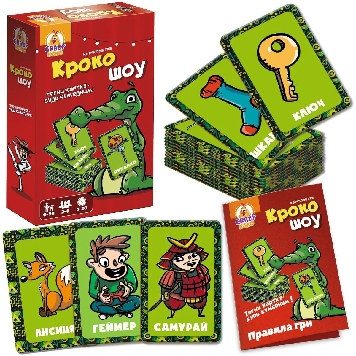 Гра настільна Vladi Toys розважальна. Крокошоу. VT8077-02