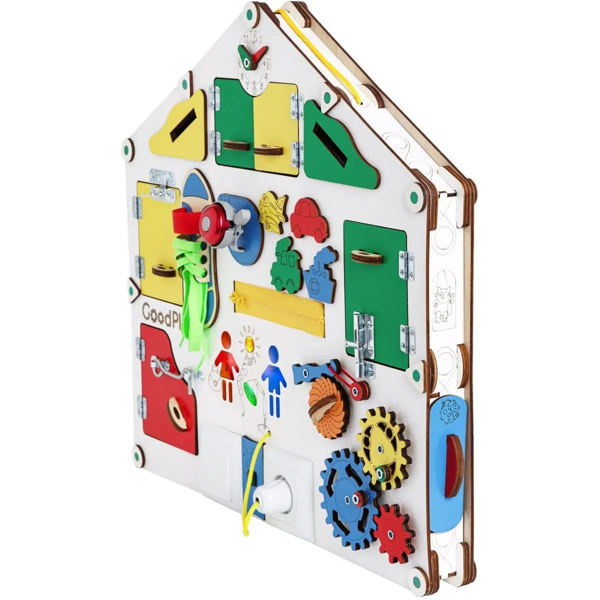 Дошка будинок велика розвиваюча 55х52х11 з підсвічуванням