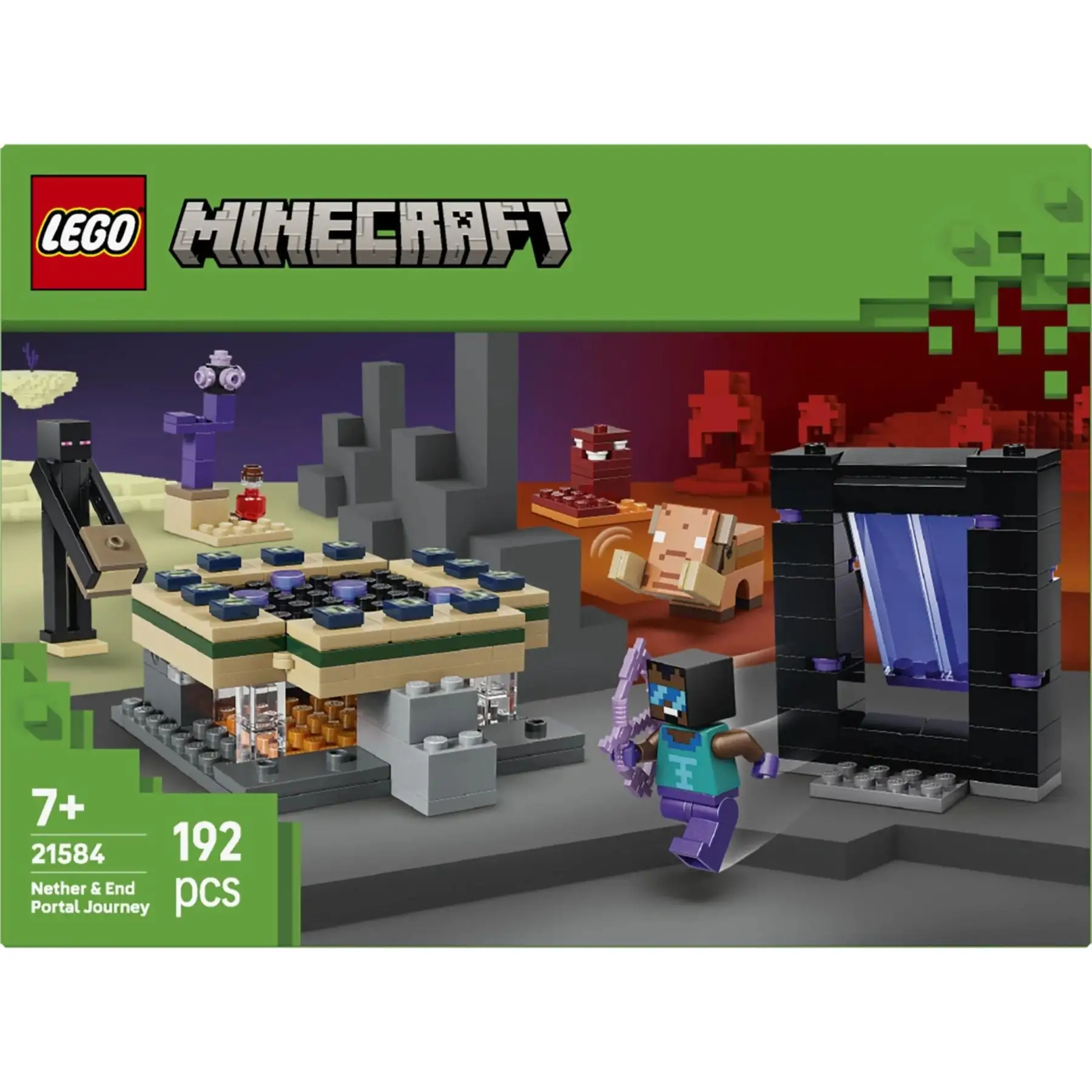 Конструктор Подорож до Нижнього світу та Порталу до Краю LEGO Minecraft