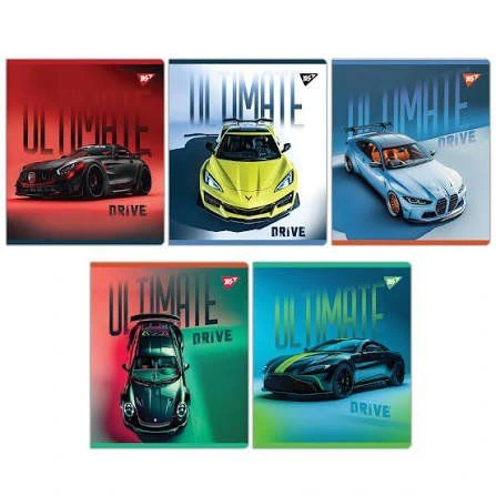 Зошит для записів А5/18 лін. YES "Ultimate drive" Гібридний виб лак