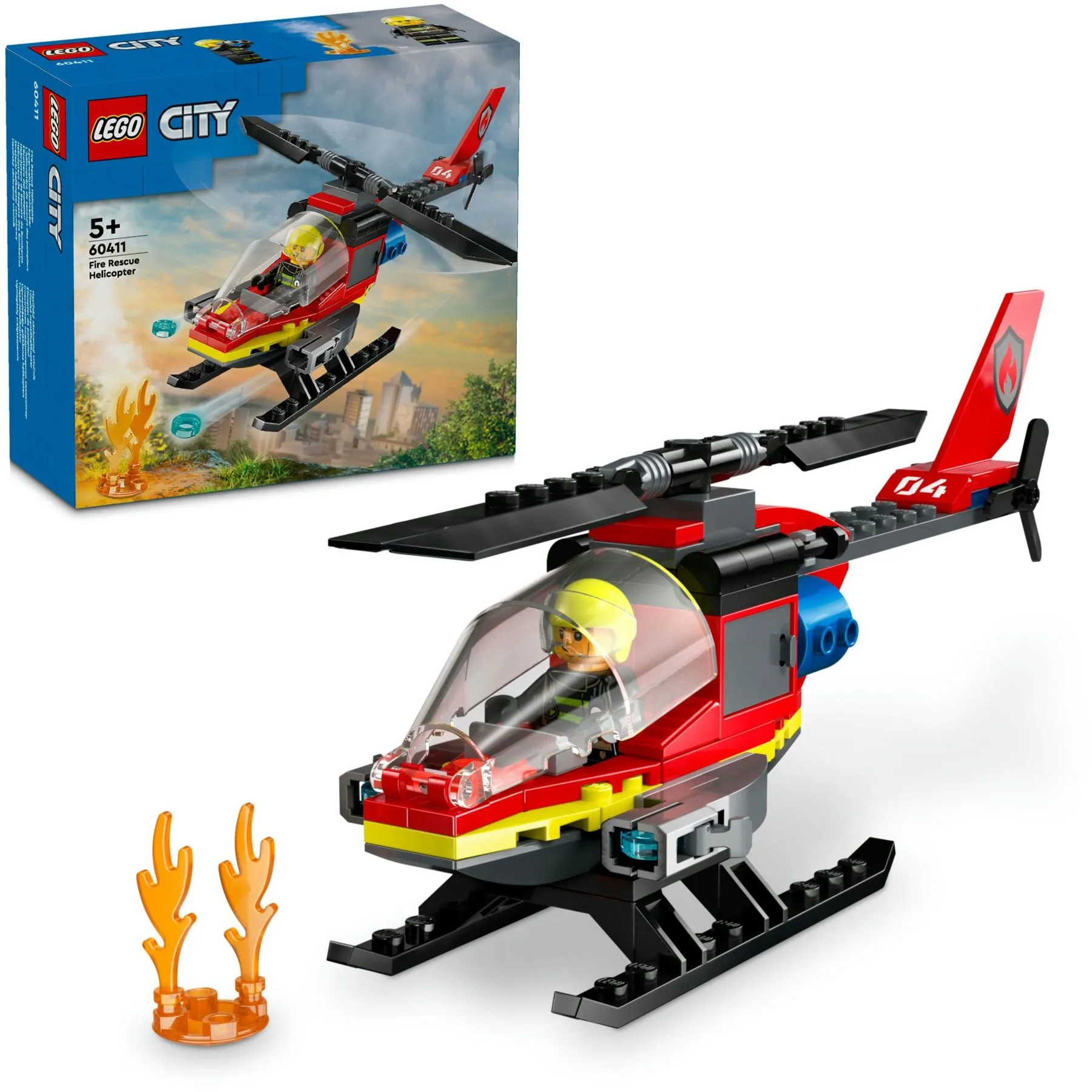 Конструктор Пожежний рятувальний гелікоптер LEGO City
