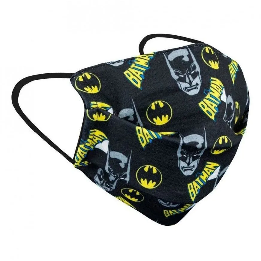 Багаторазова тканева маска чорна DC Comics Batman