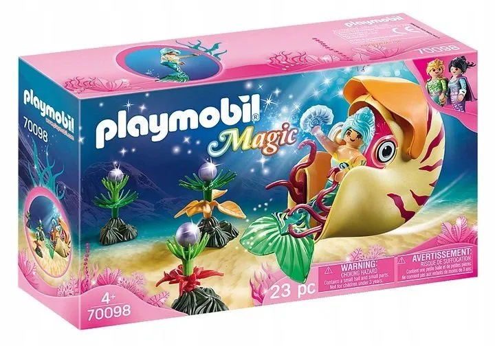 Русалка і візок з морської мушлi Playmobil