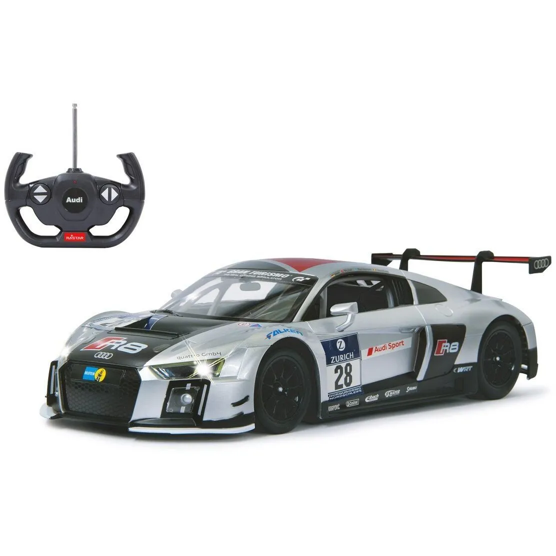 Автомобіль на р/к Audi R8 LMS Performance 2015 1:14 сріблястий 40 МГц