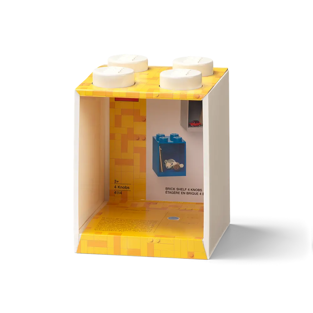 Декоративна полка для зберігання книг Х4  - біла Lego Room