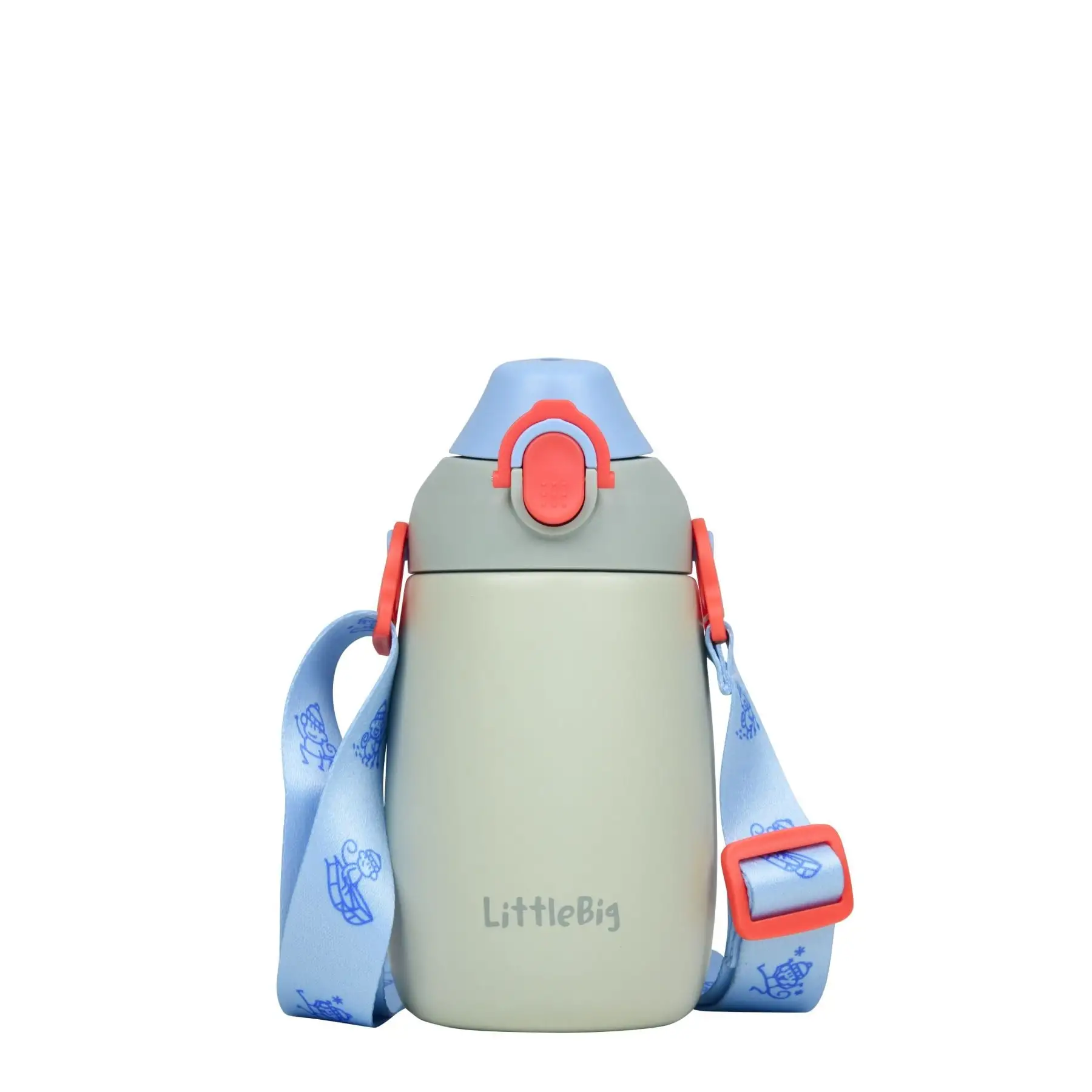 Термочашка для дітей UZSPACE Littlebig Rebel 4020 350 мл геройська сіра