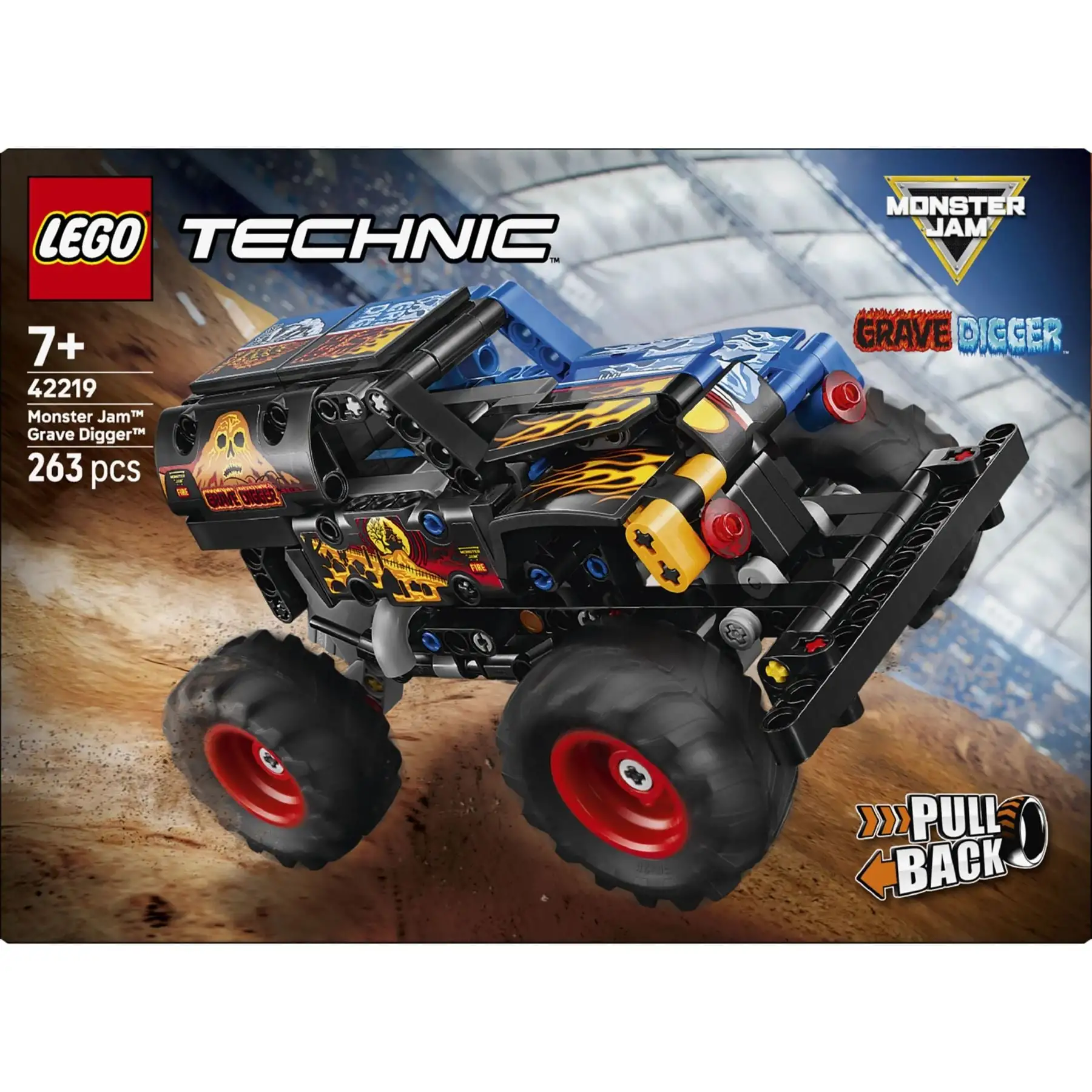 Конструктор Monster Jam Grave Digger Вогонь і лід