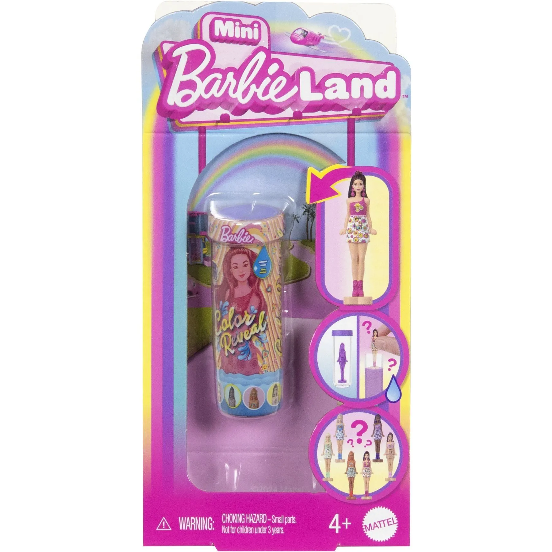 Мінілялечка-сюрприз Barbie "Color Reveal" серії "Mini BarbieLand"  райдужні та стильні