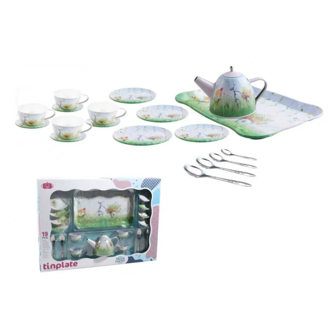 Ігровий металевий чайний сервіз [Dream Fieldk