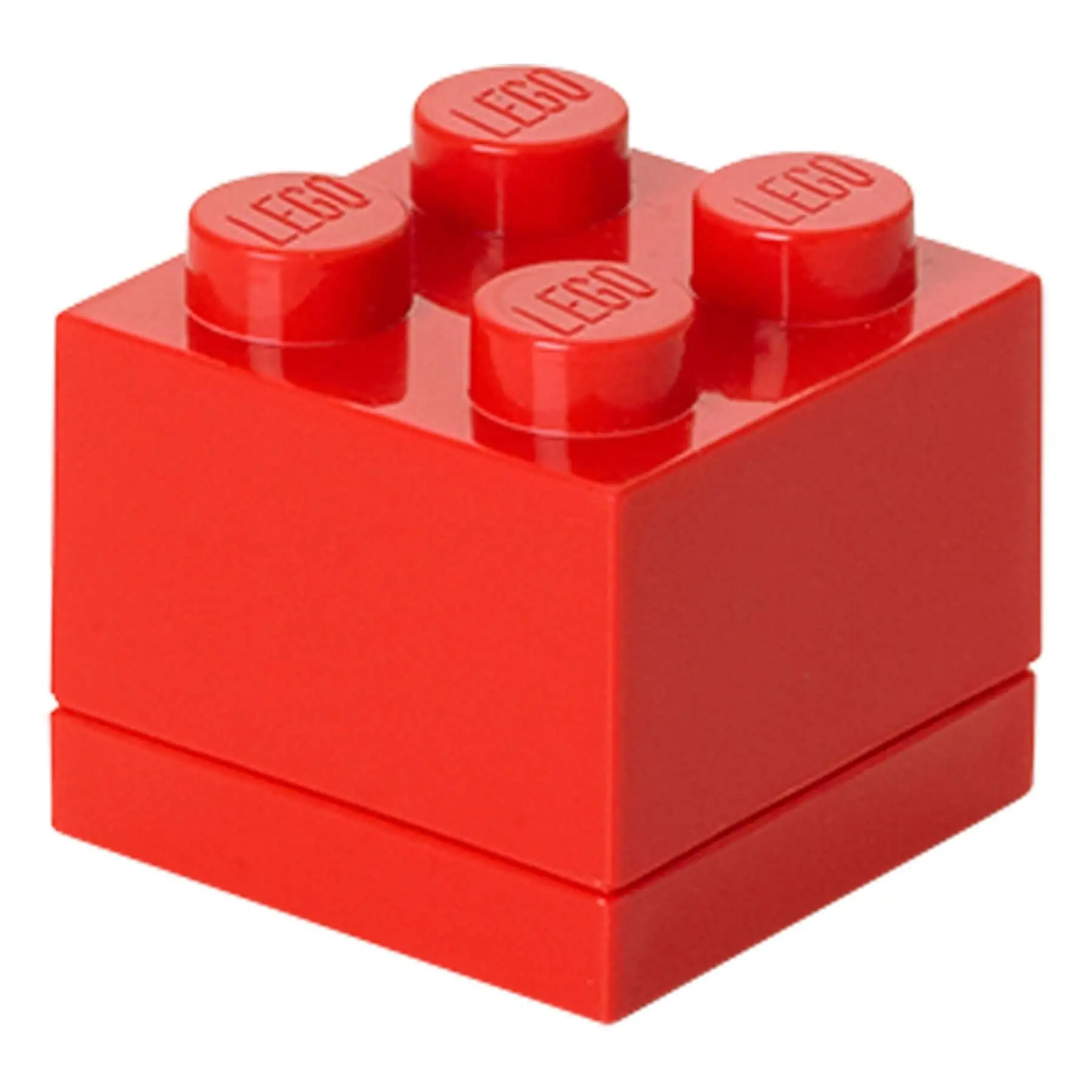 Чотирьохточковий червоний міні-бокс для зберігання Х4 Lego