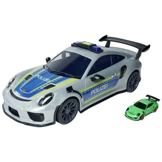 Ігровий набір Majorette &quot;Порше поліція&quot; для зберігання машин, зі зв. та св. еф., 1 машинка,  довж. 3