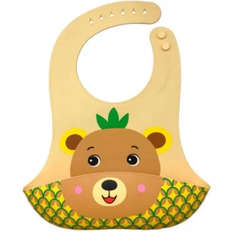 MEAL TIME- Силіконовий дитячий нагрудник BUBBA TROPIBEAR FROOTIMALS