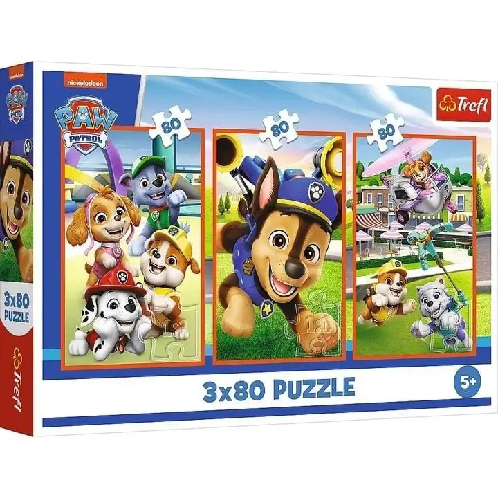 48866 Trefl Пазли "3x80" Paw patrol Собача банда