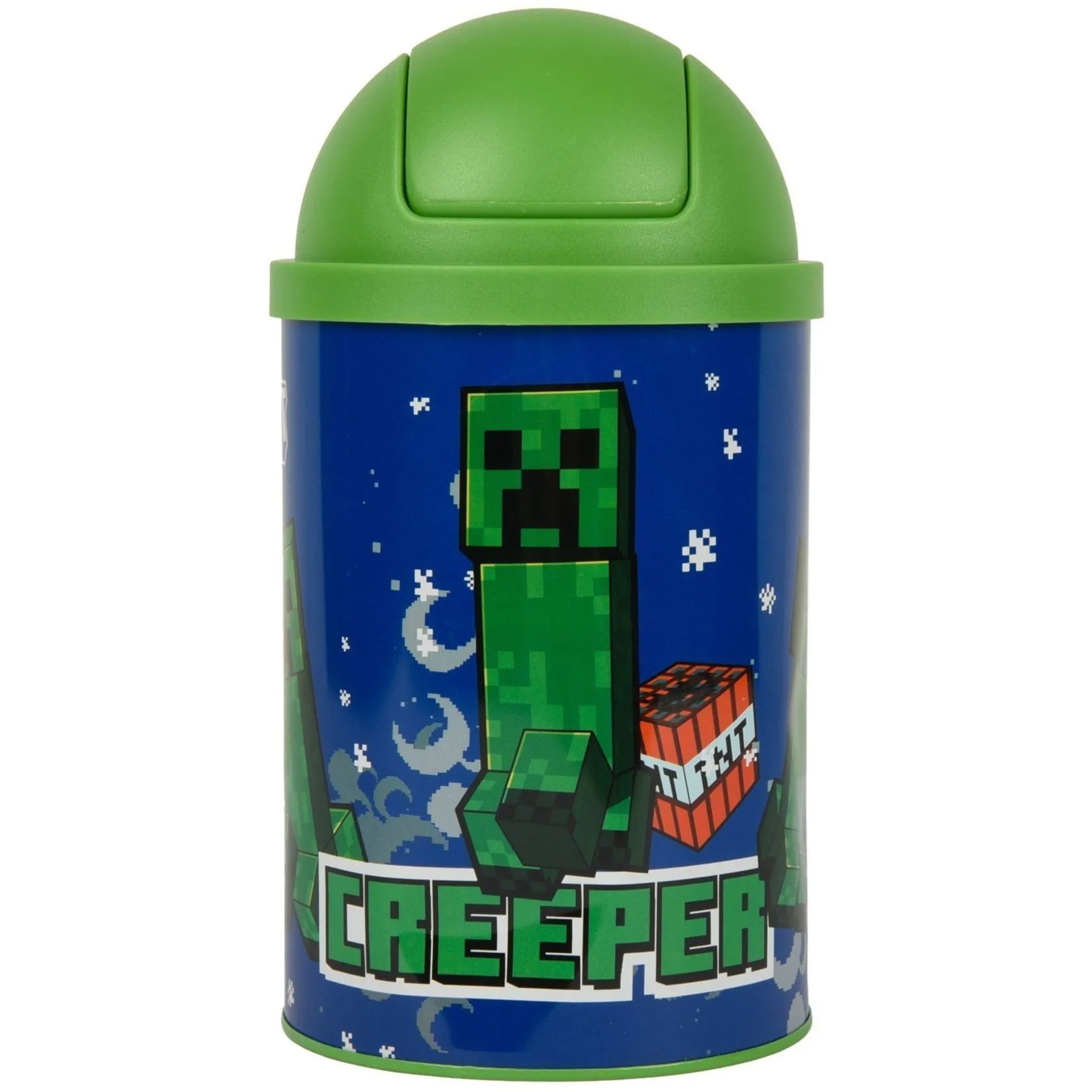 Настільний контейнер для сміття Yes Minecraft Creeper металевий, 10*18см