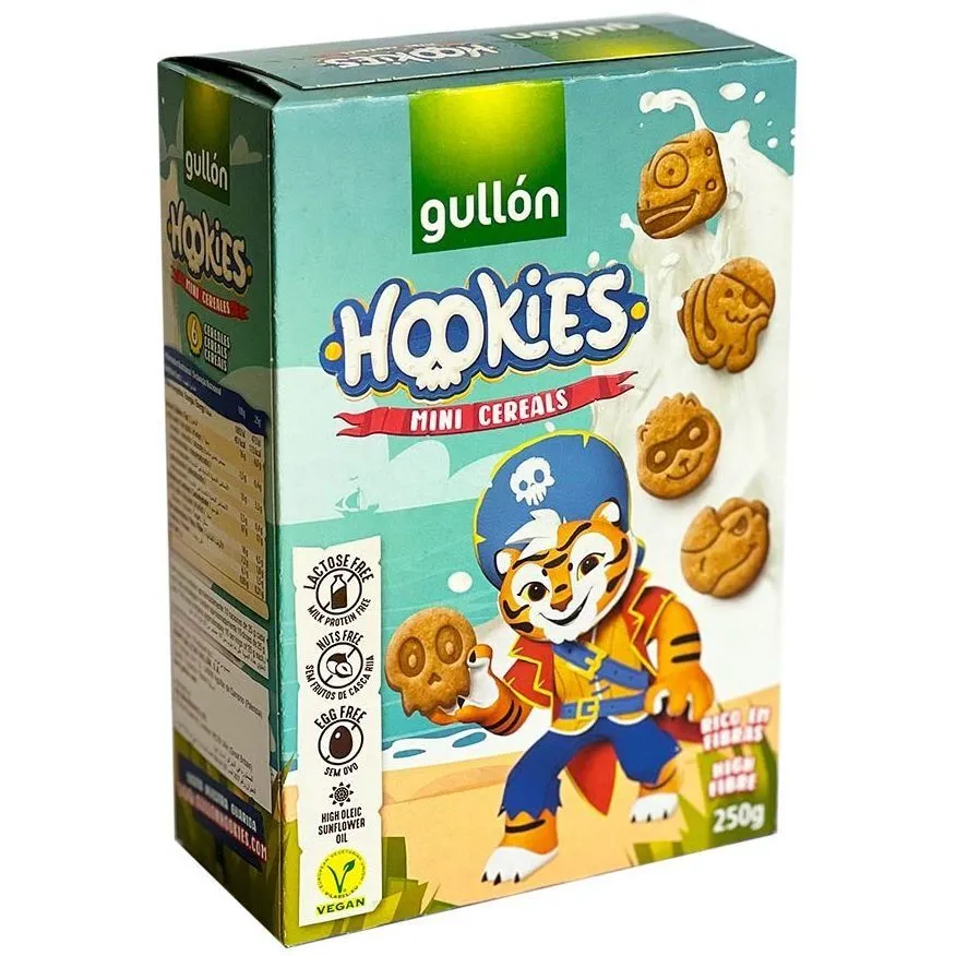 Печиво GULLON Hookies Mini cereales, 250г, 12шт/ящ, шт
