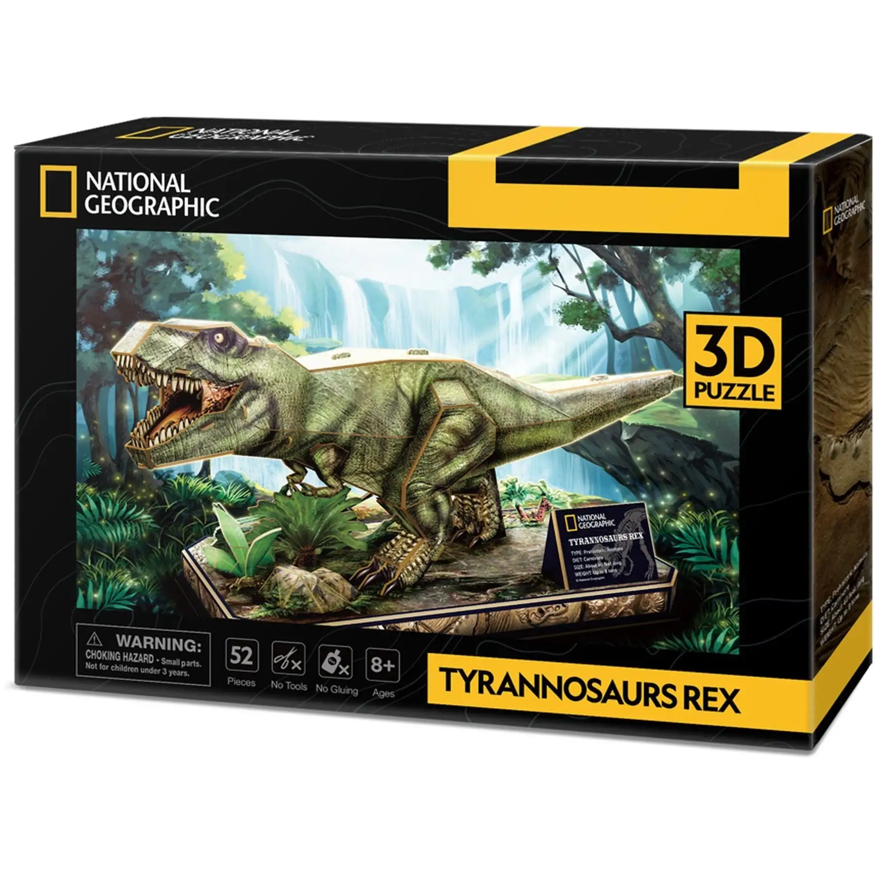 CubicFun Тривимірна головоломка-конструктор National Geographic Dino "Тиранозавр Рекс", DS1051h