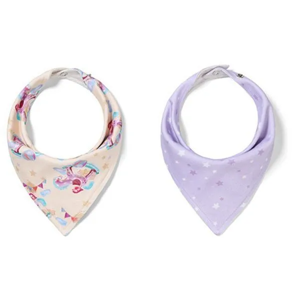 Нагрудник-хустинка &quot;Коники&quot; 2 шт. (42 см x 21 см) /&quot;Babyono&quot;