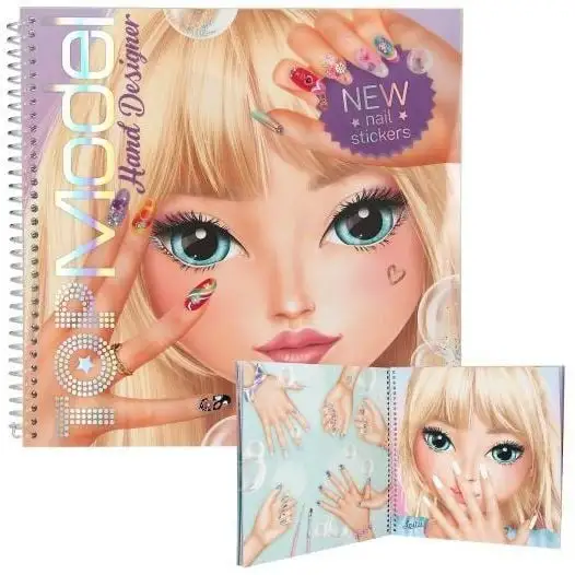 TOPModel Альбом для  декорування з наклейками Create Your Hand-Design Colouring Book 0413029