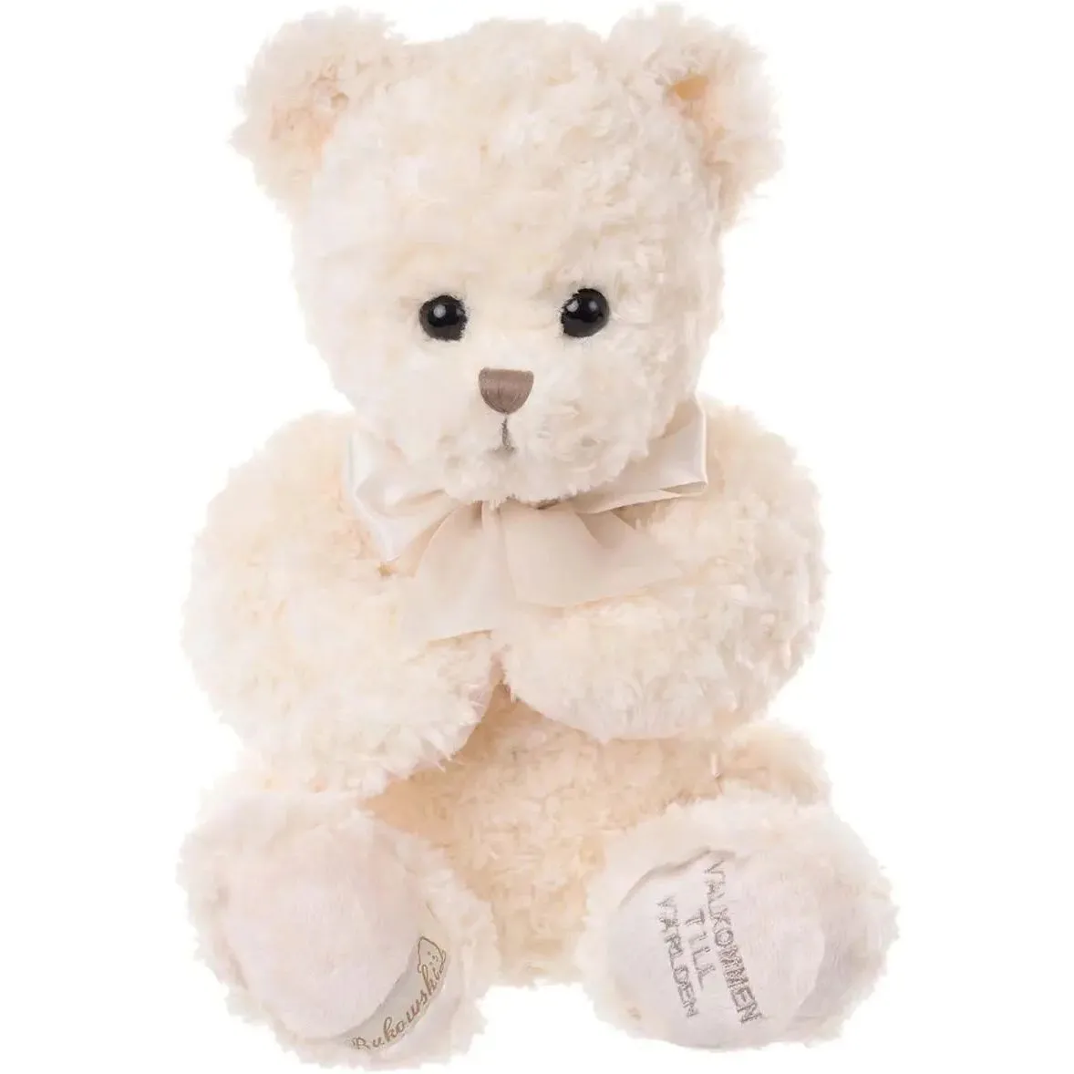 М&#039;яка іграшка Ведмідь Антон із вишивкою &quot;V?lkommen till V?rlden&quot;, 55см