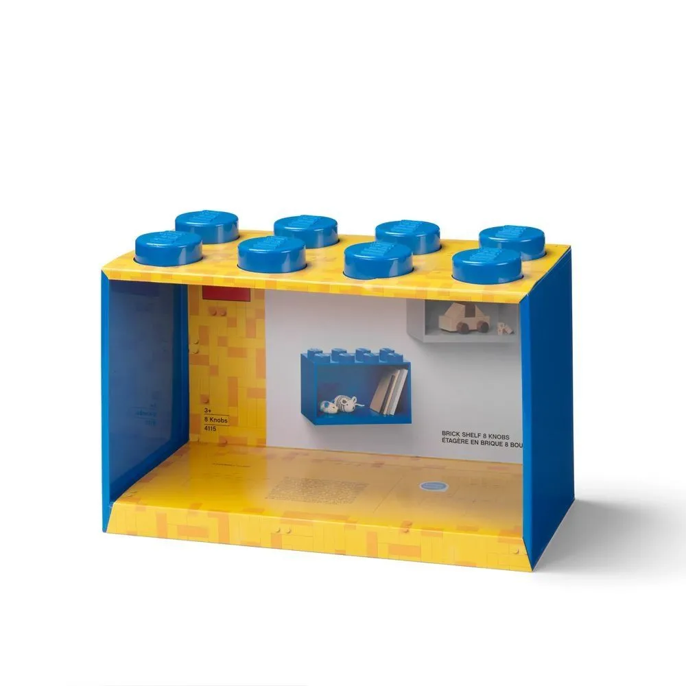 Декоративна полка для зберігання книг  Х8- синя Lego Room