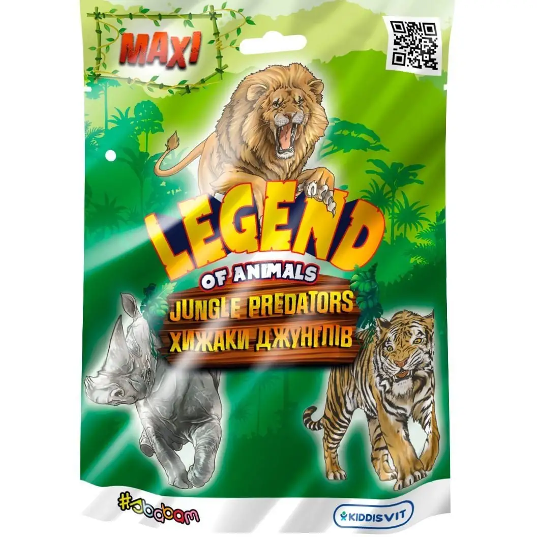 Стретч-іграшка у вигляді тварини серії "LEGEND OF ANIMALS МАКСІ"  ХИЖАКИ ДЖУНГЛІВ