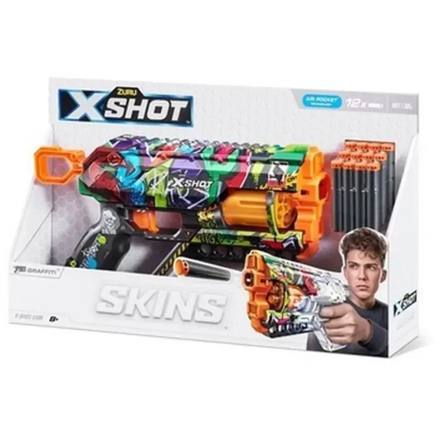 Швидкострільний бластер X-SHOT Skins Griefer Graffiti (12 патронів), 36561G