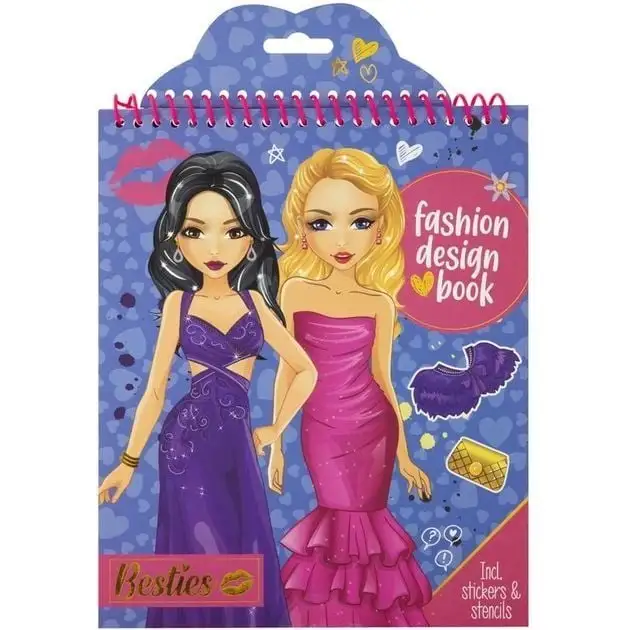 Besties Книга модельєра (синя, 24х20см, 20 аркушів), арт. 961004