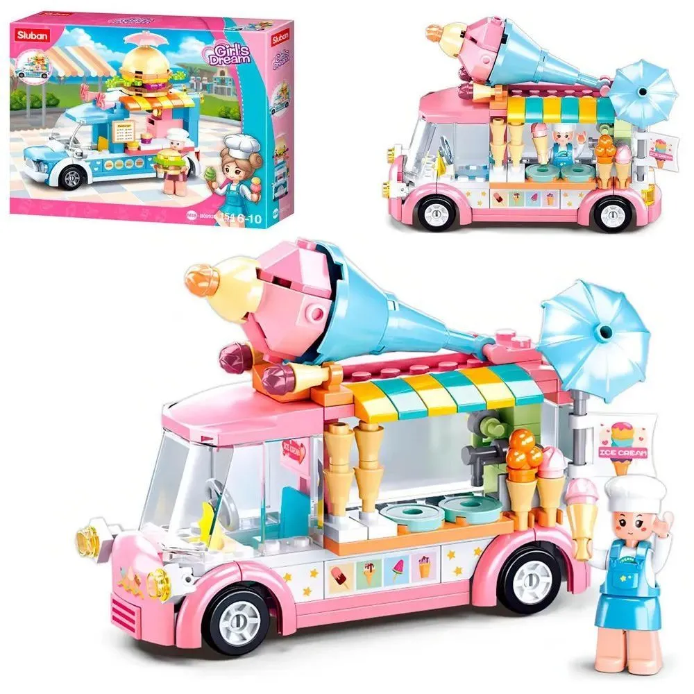 Конструктор SLUBAN M38-B0993A "Girls Dream": Трек з морозивом, 145 дет.