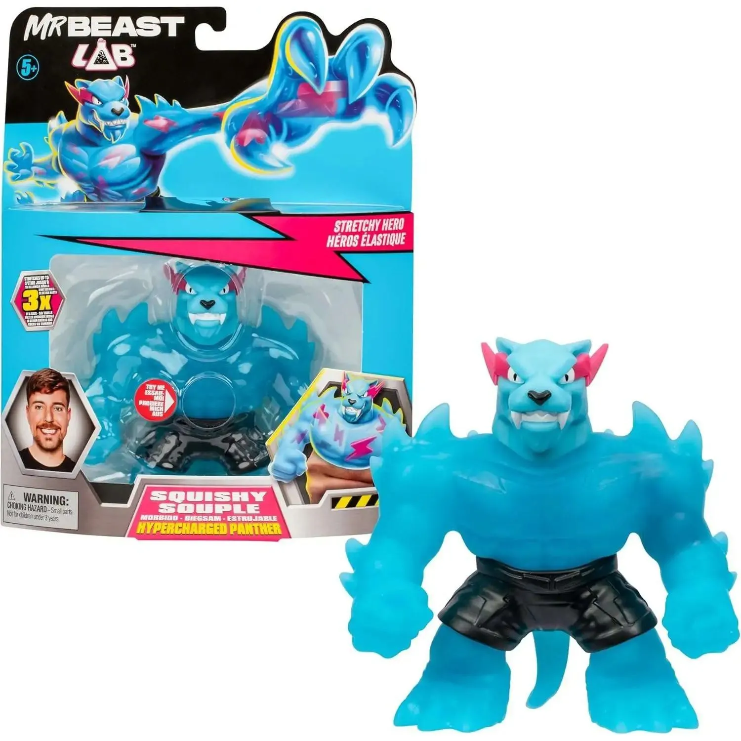 Фігурка, що розтягується, супер Пантера ТМ "MrBeast Lab"
